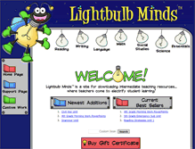 Tablet Screenshot of lightbulbminds.com